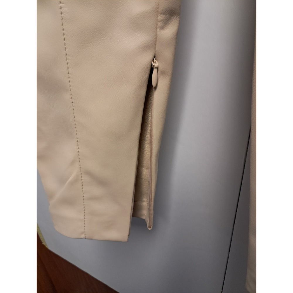 Zara Cream Colored Hi-Rise Leggings-size XS - Picture 3 of 7